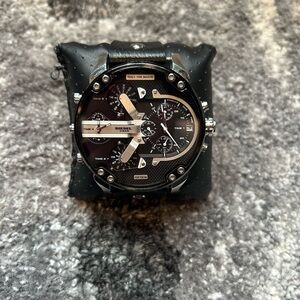 Diesel Black and Silver Multi-Timezone Men’s Watch